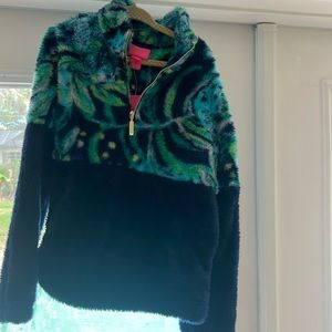 NWT Lilly Pulitzer girls size medium fleece popover